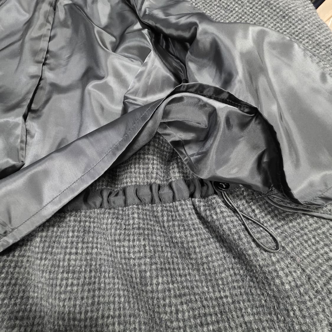 1661 LAUREL 여성 울 블렌드 하운드체크 더블 코트 S 상품이미지7