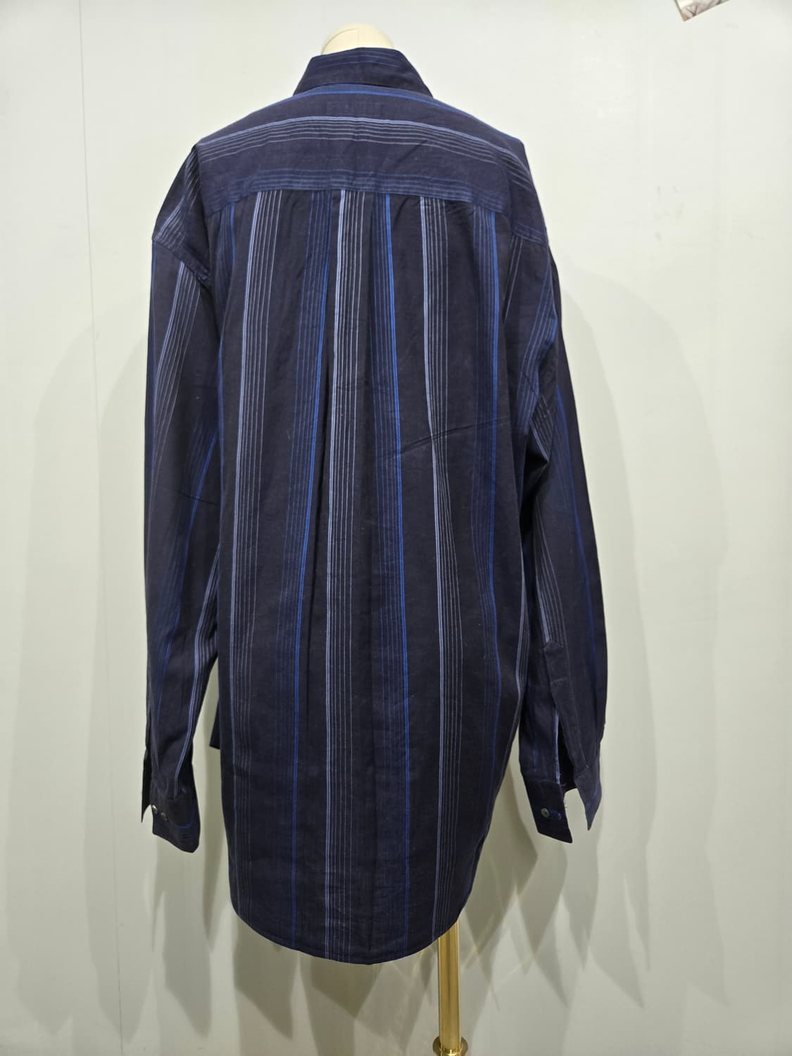페라가모  네이비 스트라이프 셔츠 남방 상품이미지2
