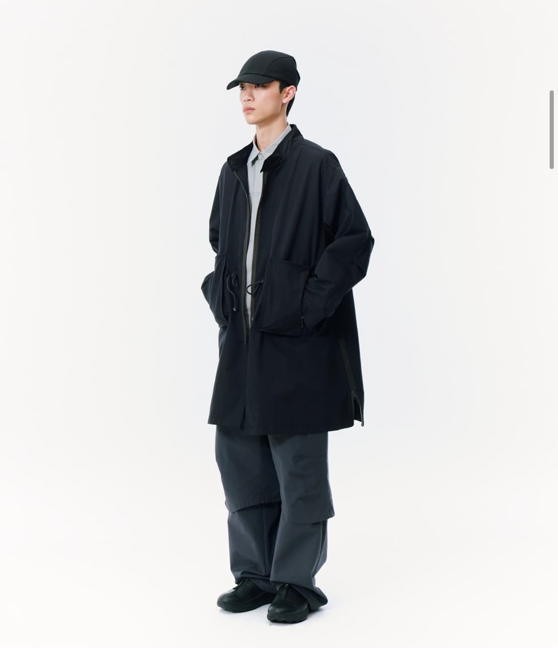 산산기어 지퍼 필드 파카 블랙 2사이즈 상품이미지1