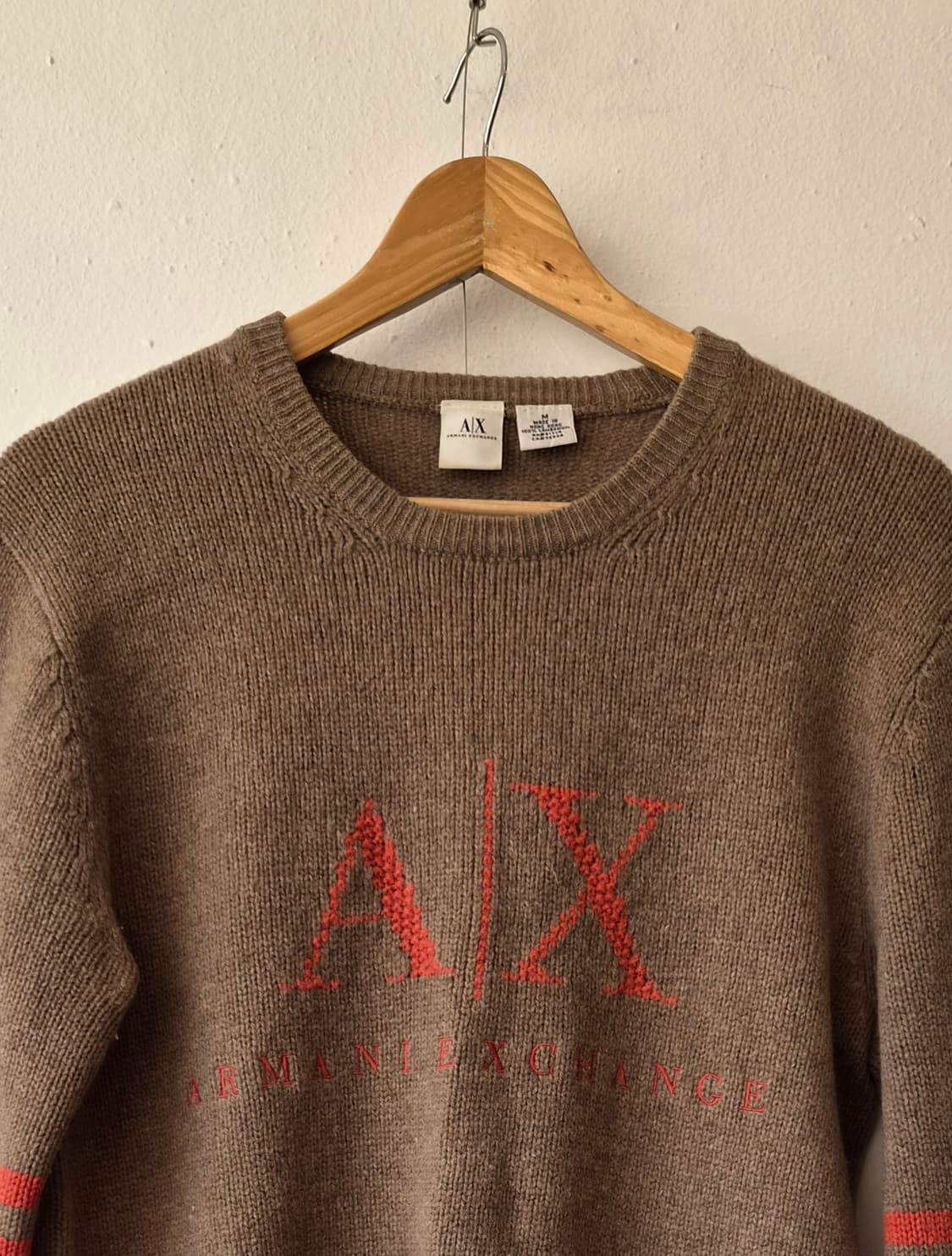 아르마니 익스체인지 남성 램스울라운드니트 M사이즈 상품이미지1