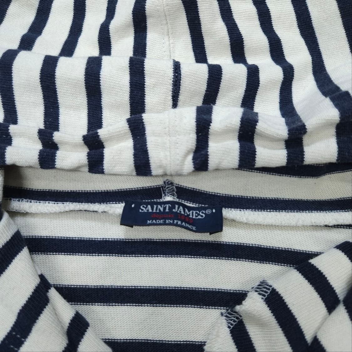 세인트제임스 스트라이프 후드 티셔츠 XS 상품이미지6