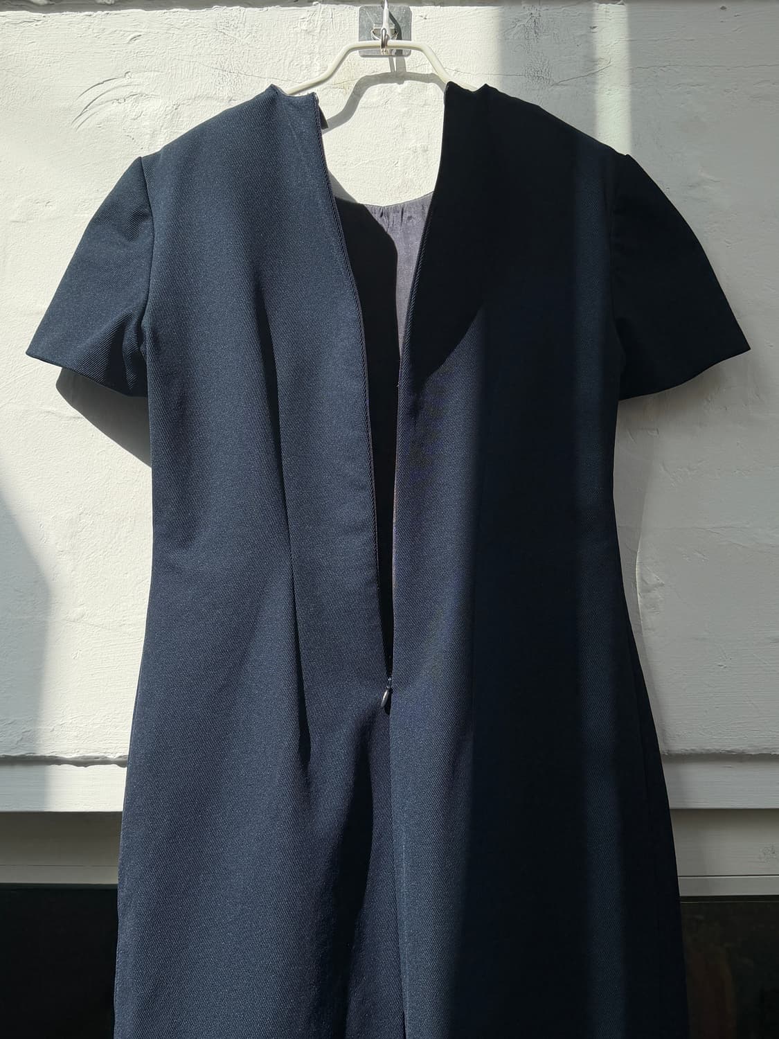 Blumarine 블루마린 네이비 퍼프 반팔 드레스 M 상품이미지4