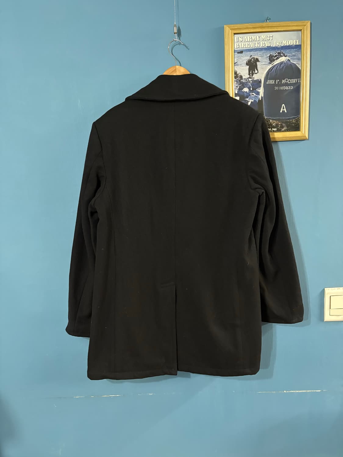 90's USN 6 Button Pea overcoat. 상품이미지10