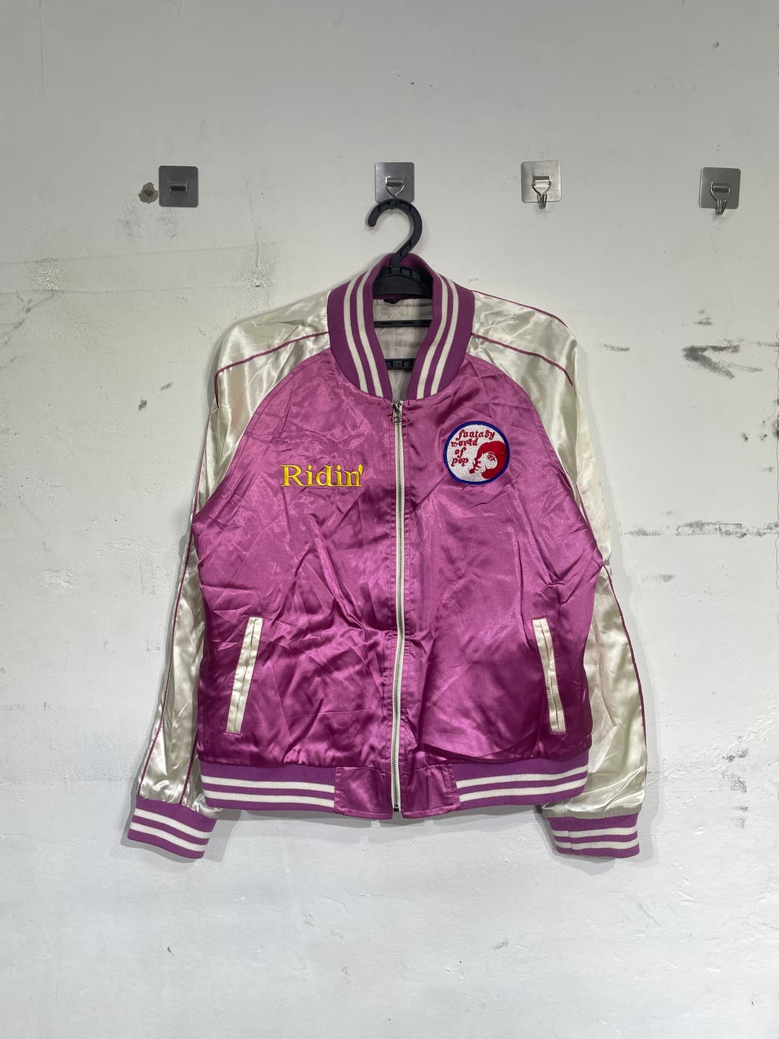 JPN 일본빈티지 y2k 핑크 스카잔 빅로고 갸루 스카쟌 S 상품이미지6