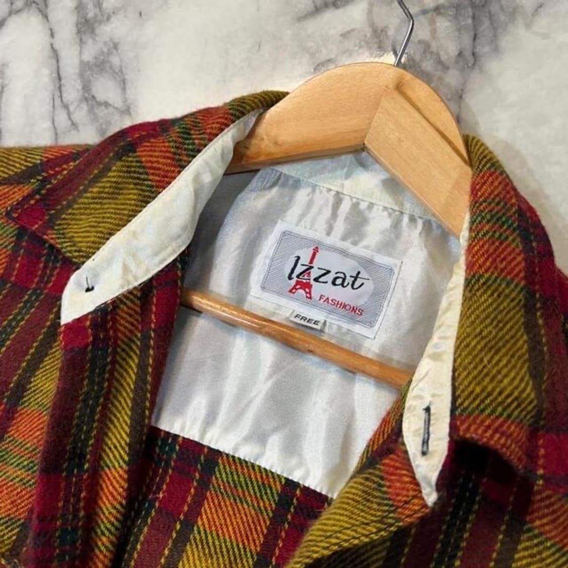 90s 제팬 타탄 체크 플란넬 셔츠 (L)   상품이미지4