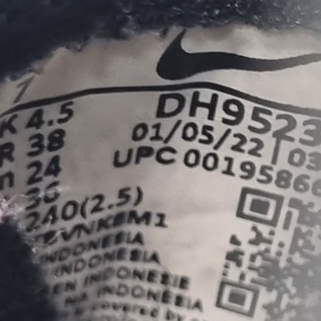 나이키 와플데뷰 검흰 여성운동화240  상품이미지6