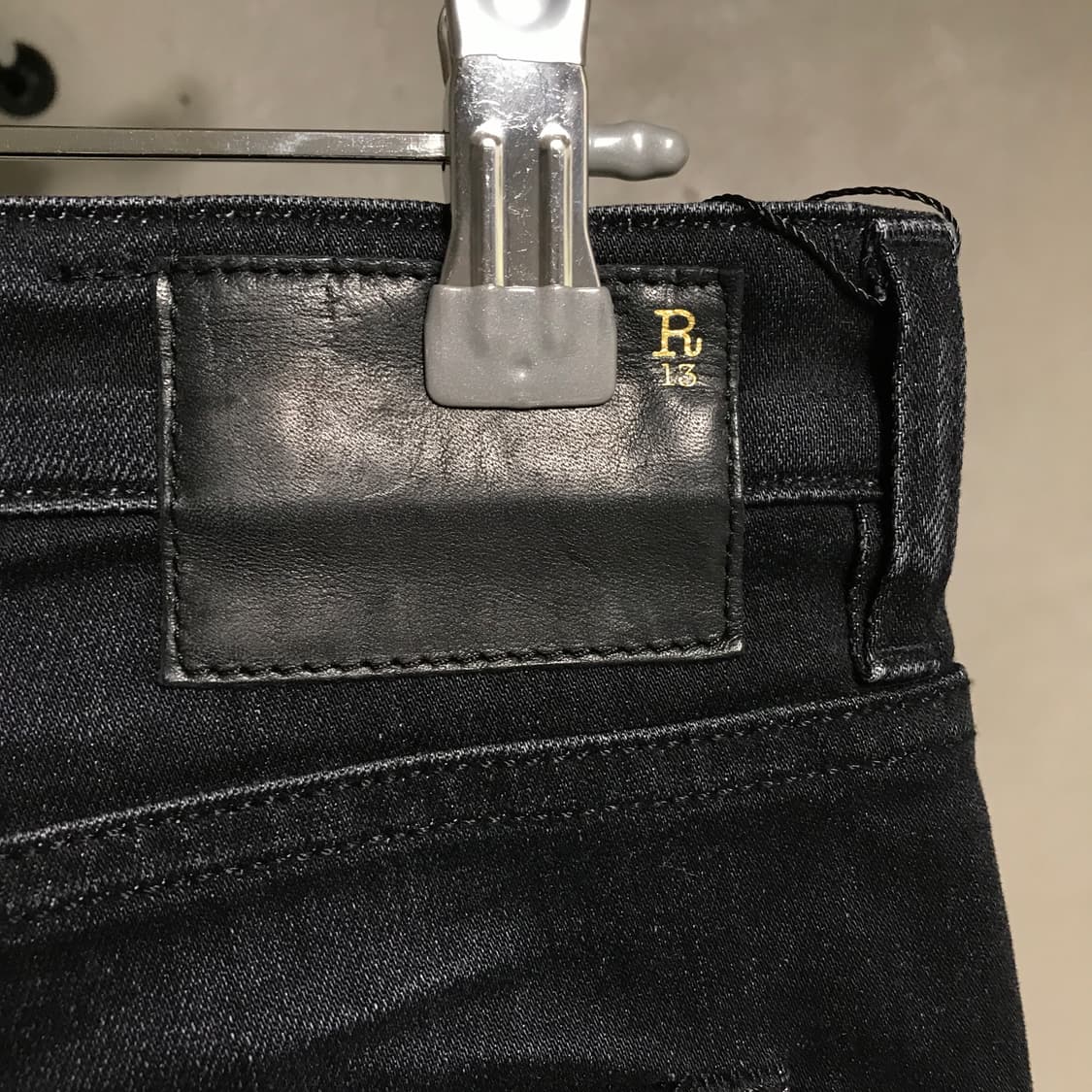 R13 알써틴 흑청 데님 팬츠 26(W) 상품이미지5