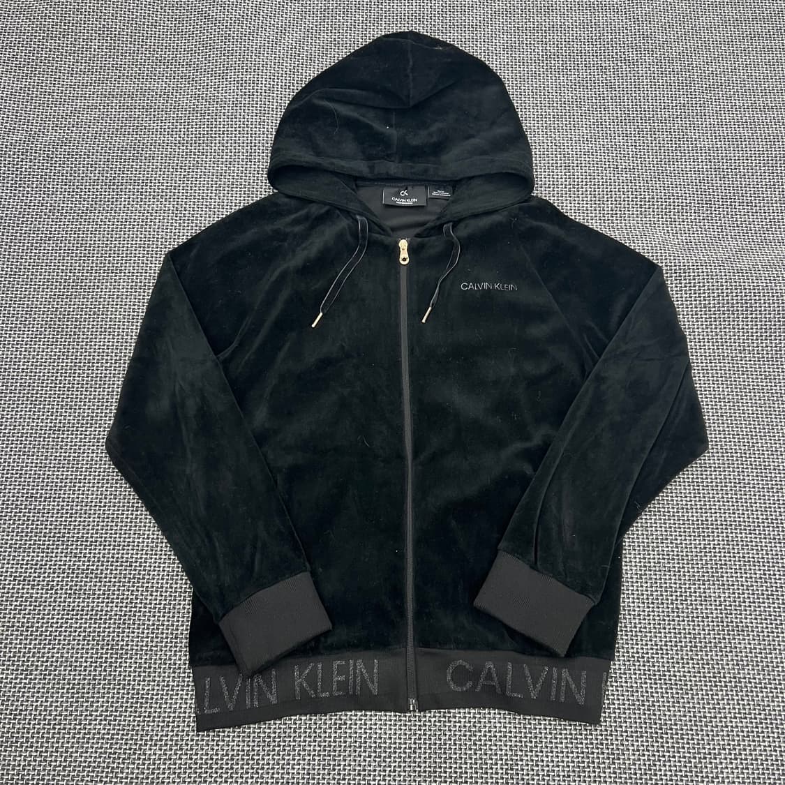 캘빈클라인 벨벳 후드집업 상품이미지1