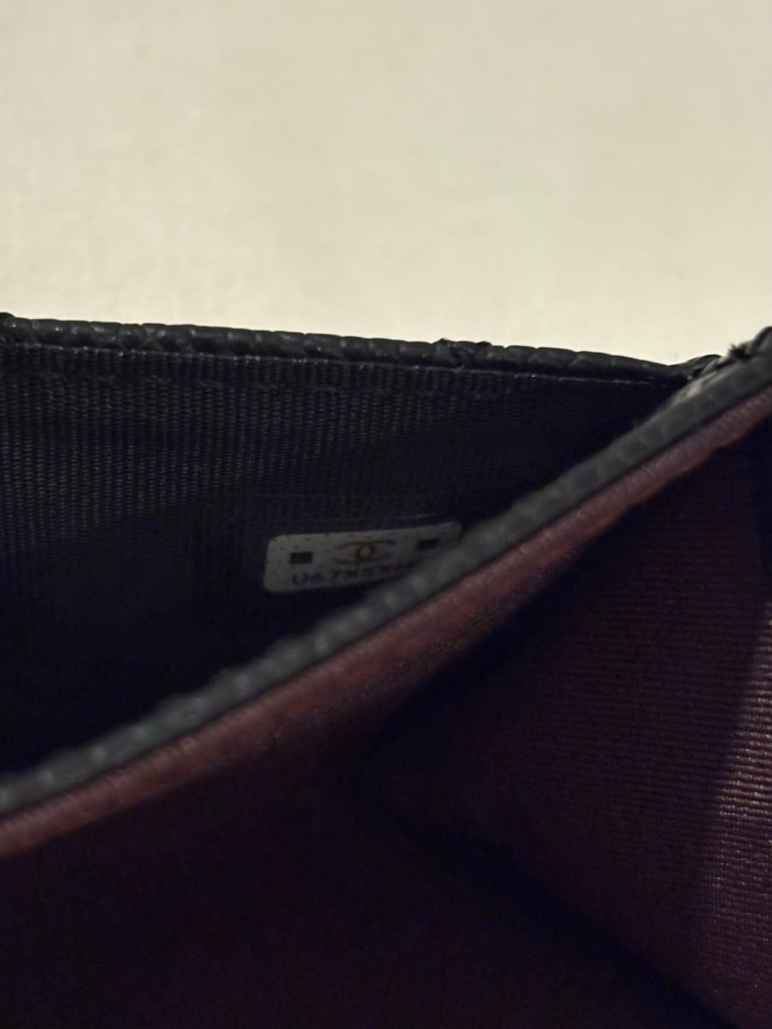 샤넬 캐비어 똑딱이 금장 카드지갑 (새상품) 상품이미지5