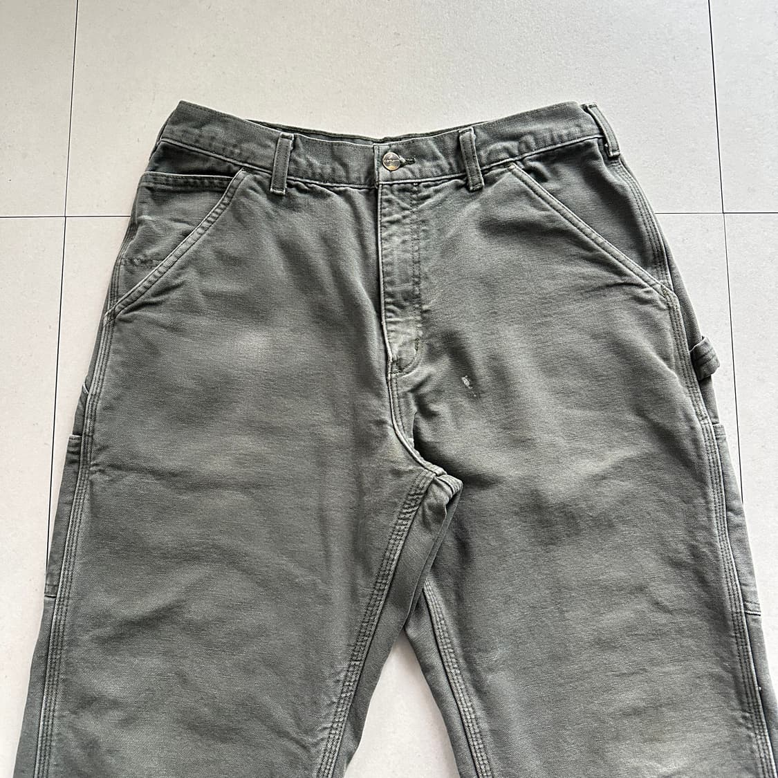 칼하트 B111 MOS 그린 워크팬츠 33x30  상품이미지2