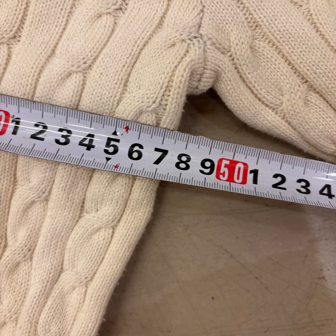 빈폴 아이보리 케이블 니트 가디건 상품이미지5