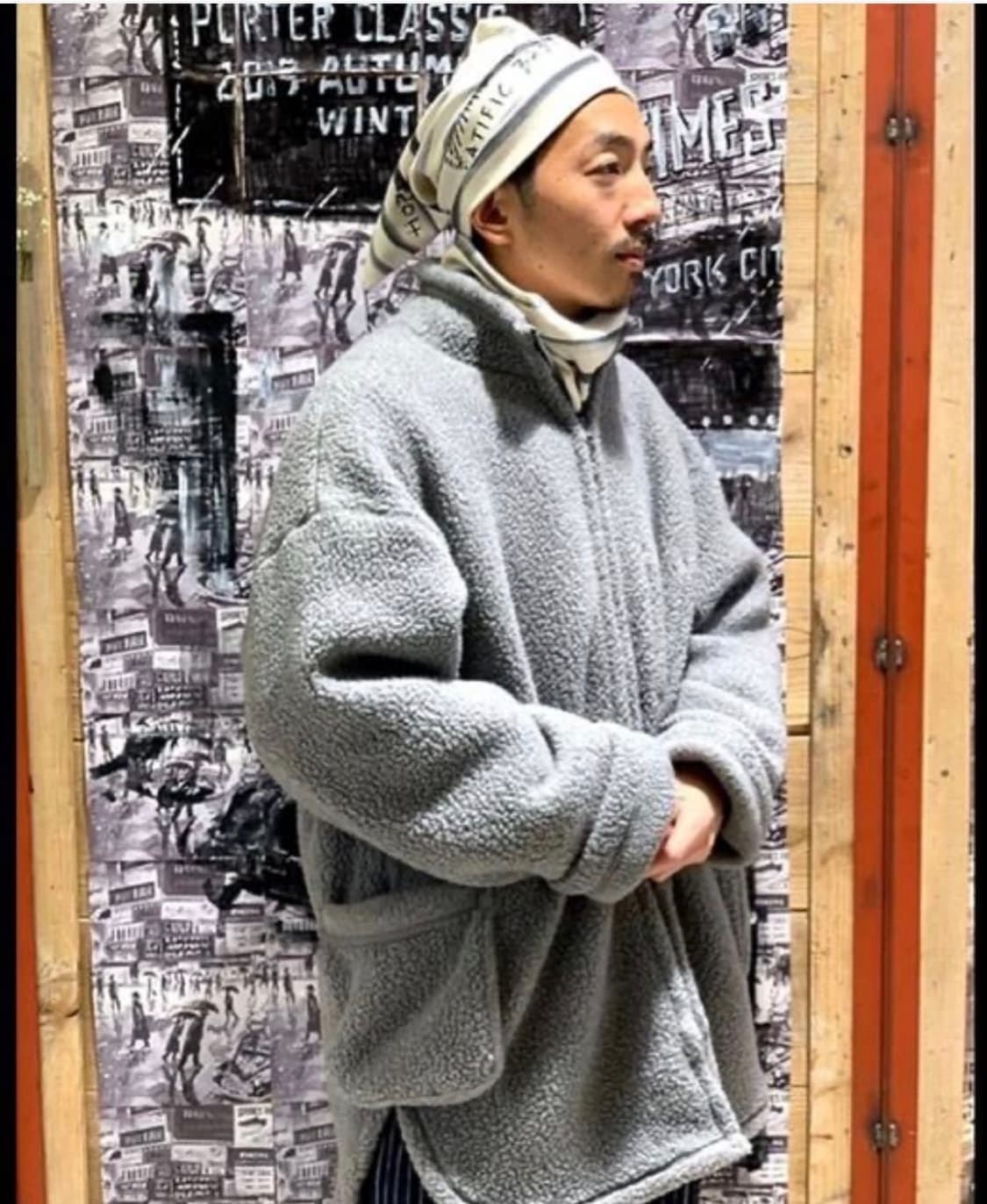 PORTER CLASSIC Fleece Zip-up Shirt Coat 상품이미지6