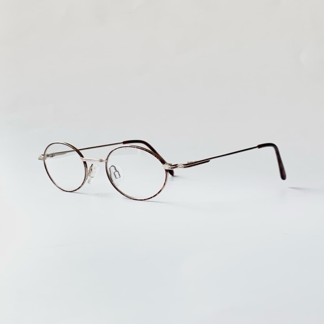 [픽키-682] 골드 라운드 메탈 안경 빈티지 클래식 얇은 호피 상품이미지2