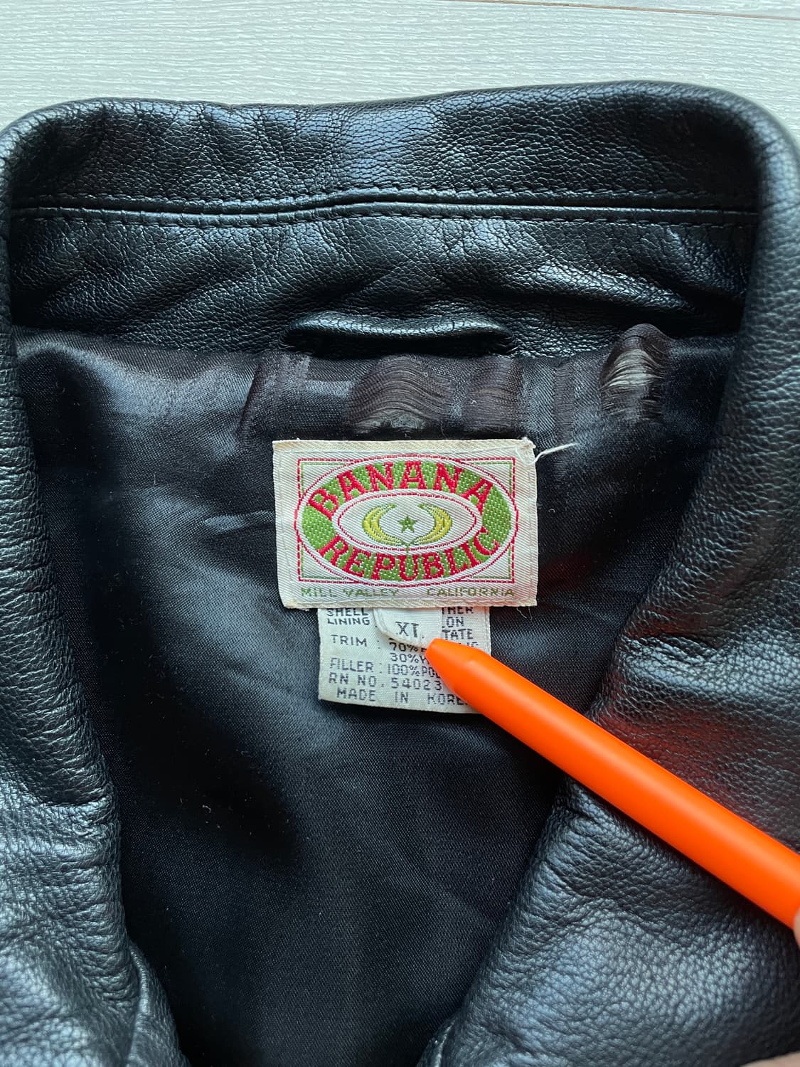 80s 바나나 리퍼블릭 레더 봄버 자켓 vuja de 상품이미지4
