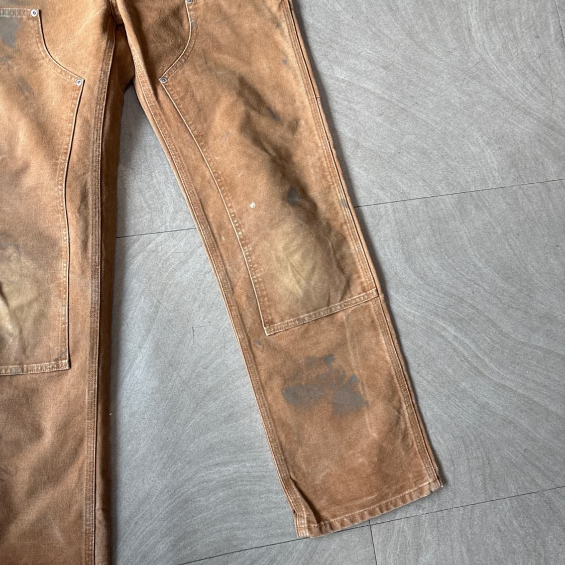 칼하트 정품 브라운 더블니 팬츠 바지 상품이미지4