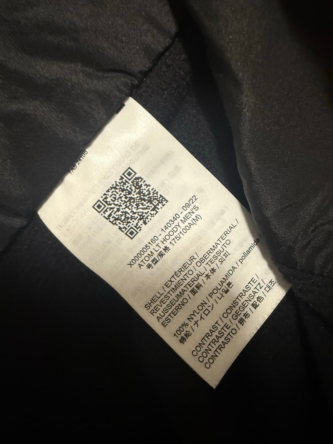 아크테릭스 아톰 후디 블랙 상품이미지2