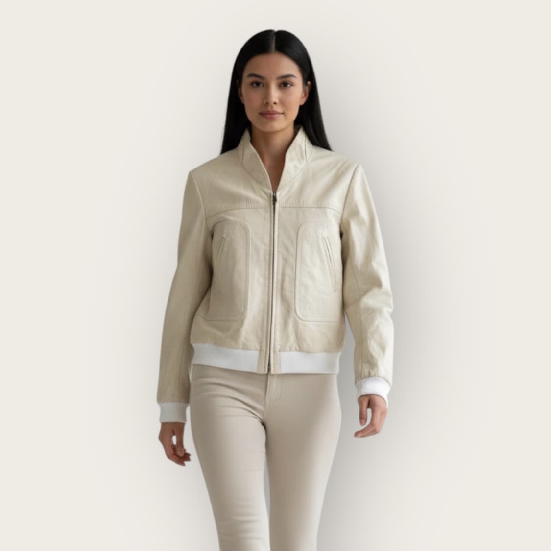 40/ 발렌시아가 Goat Leather 라이더 자켓 상품이미지1