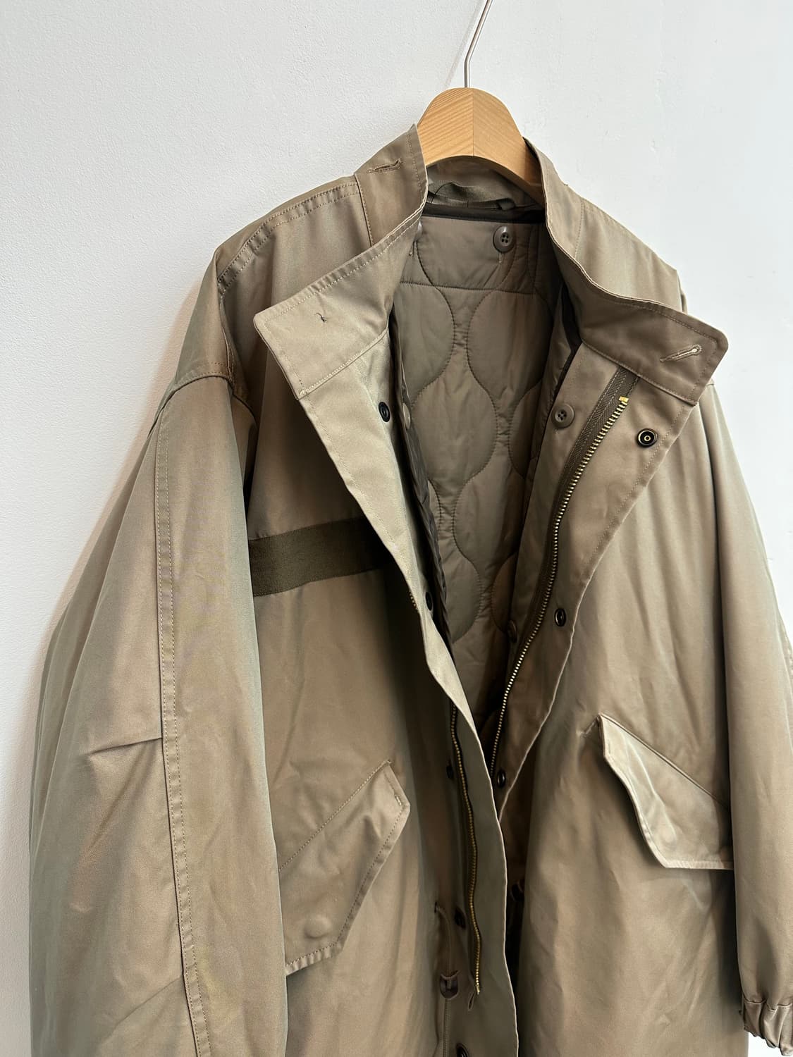 EDIFICE 에디피스 M-65 개파카 피쉬테일 야상 모즈코트 내피 퀼팅 상품이미지9