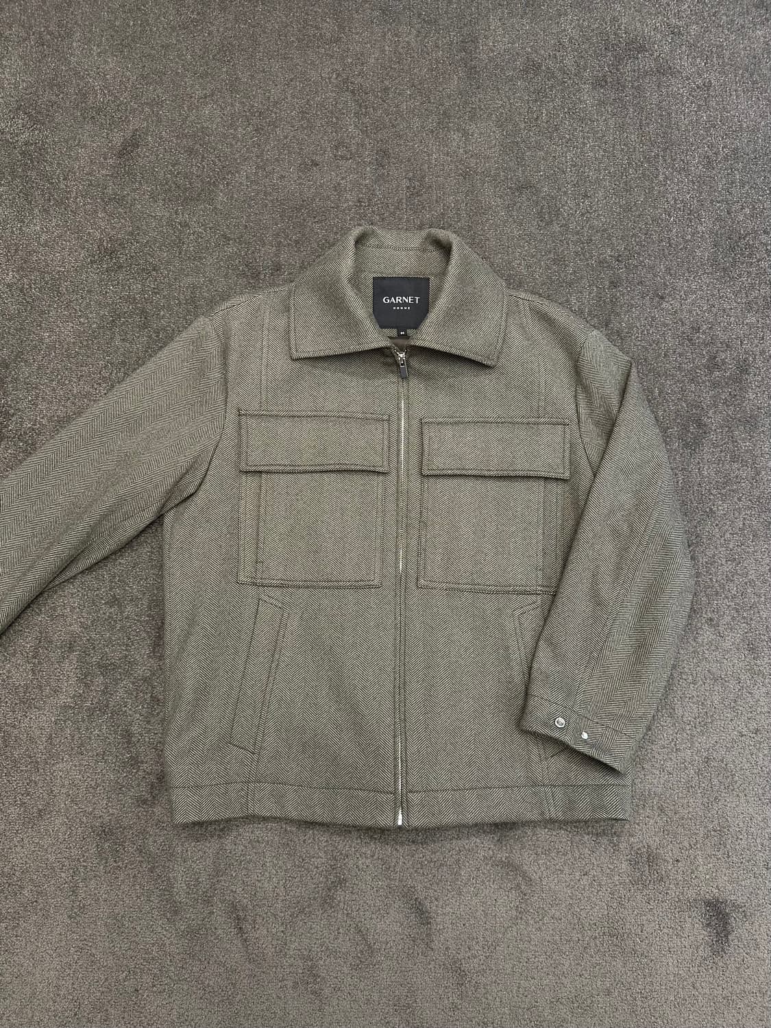 GARNET HOMME 헤링본 트러커 자켓 95 상품이미지1