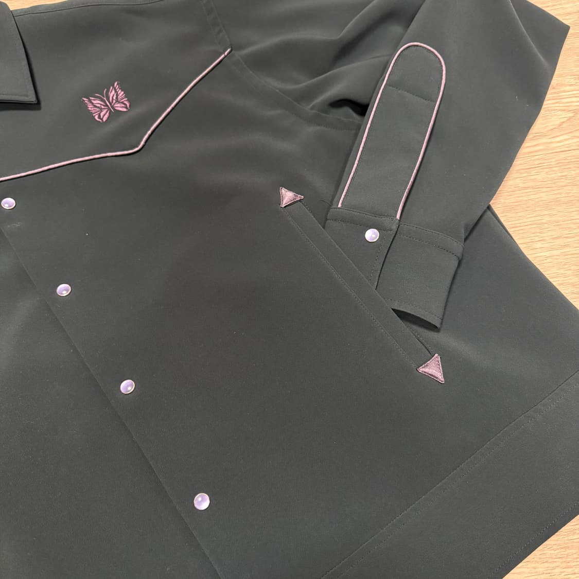 니들스 웨스턴 카우보이 파이핑 자켓 아이비그린 상품이미지3