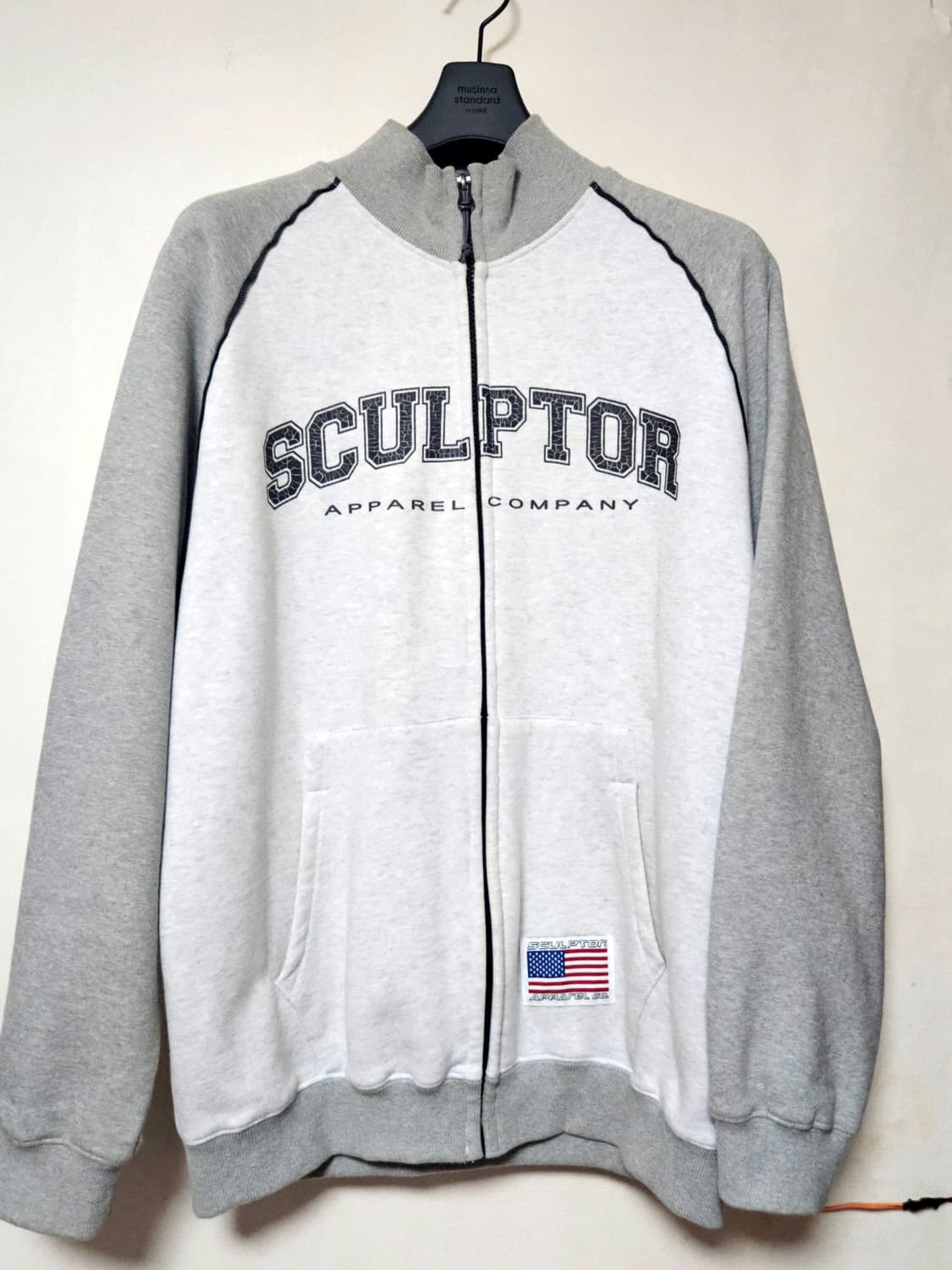 Varsity Color Block Zip-Up Pullover 상품이미지1