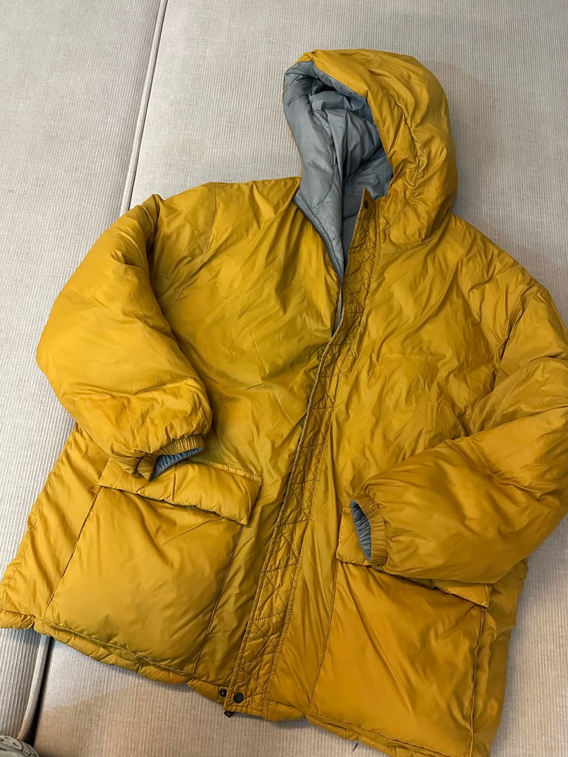 MOOD 리버시블 퀄팅 덕다운 패딩 점퍼 상품이미지6