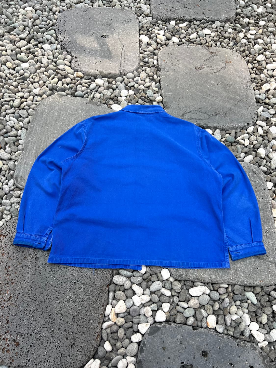 OLD VINTAGE WASHING BLUE SNCF 프렌치워크자켓 상품이미지2