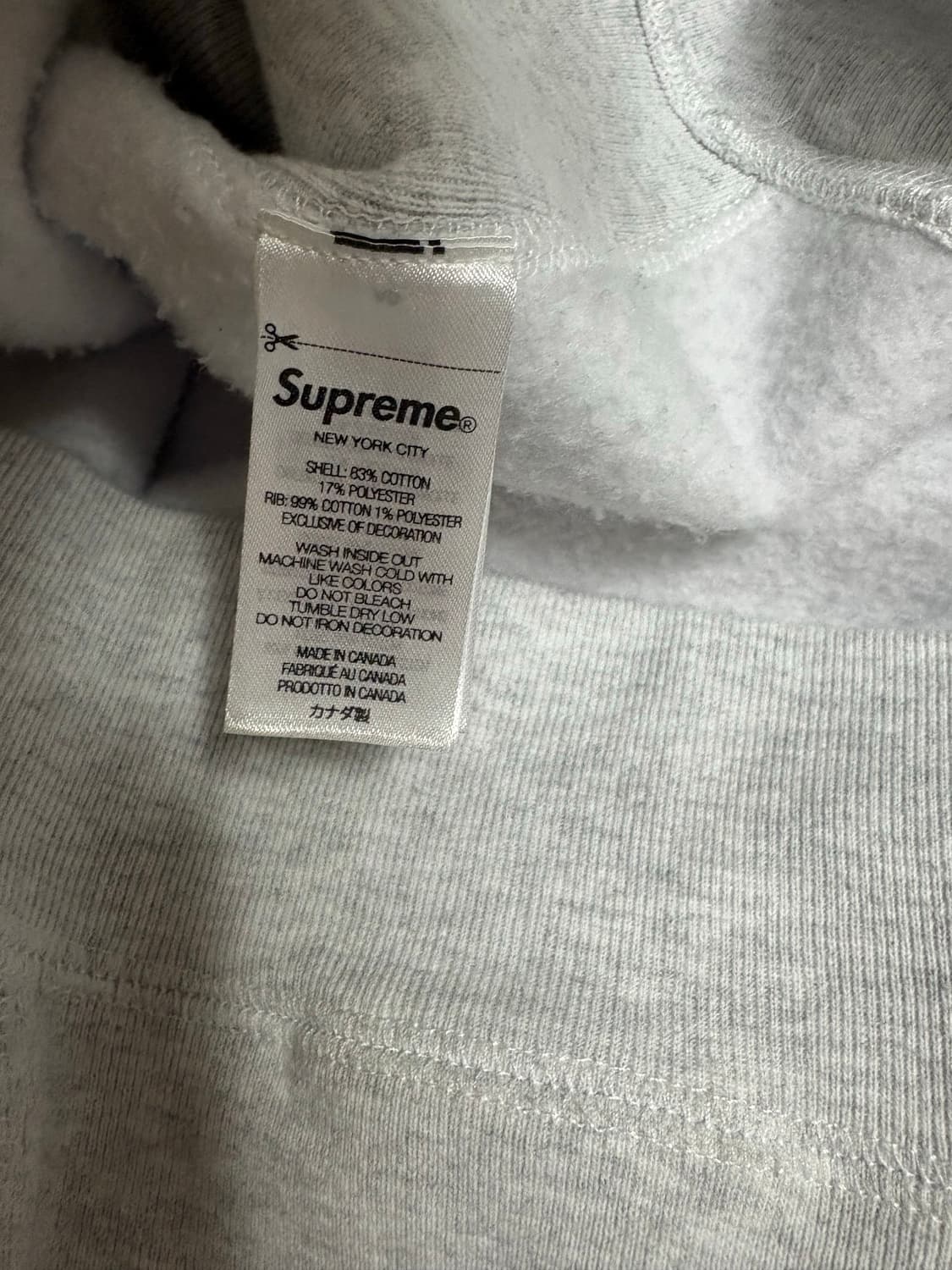 슈프림 박스로고 후드 카모 L 23fw 슈프림 박스로고 후드 애쉬그레이 상품이미지3