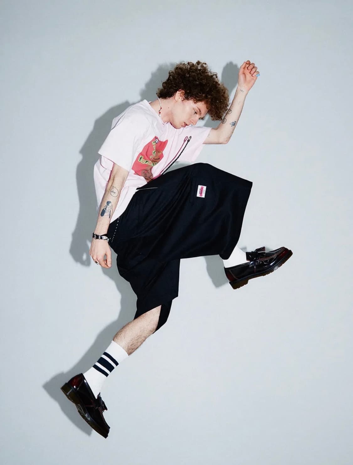 하이타이드 프랭키 -WORK WIDE BERMUDA PANTS BLACK 상품이미지3