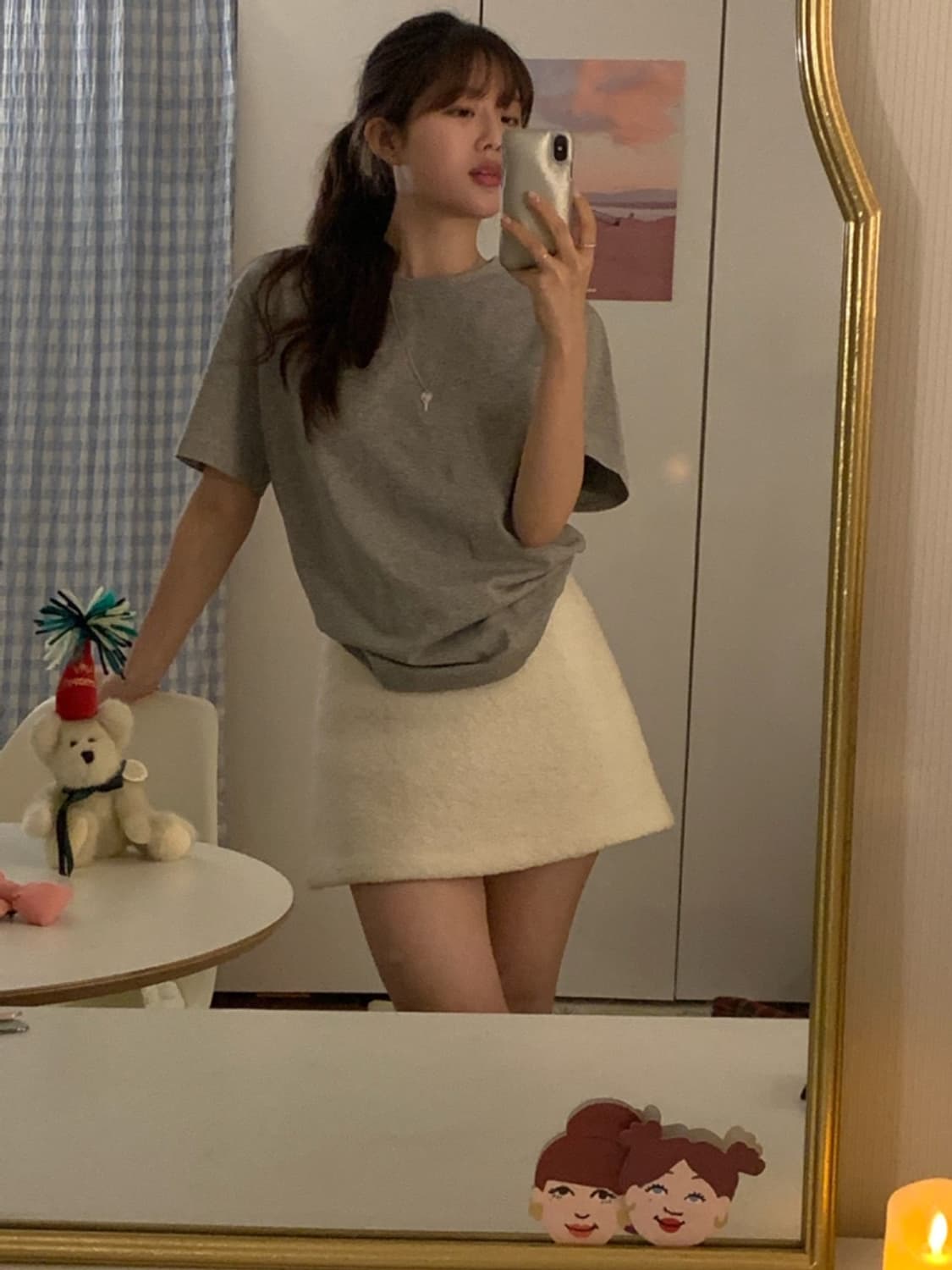 버터엣스카이 boucle mini skirt 상품이미지3