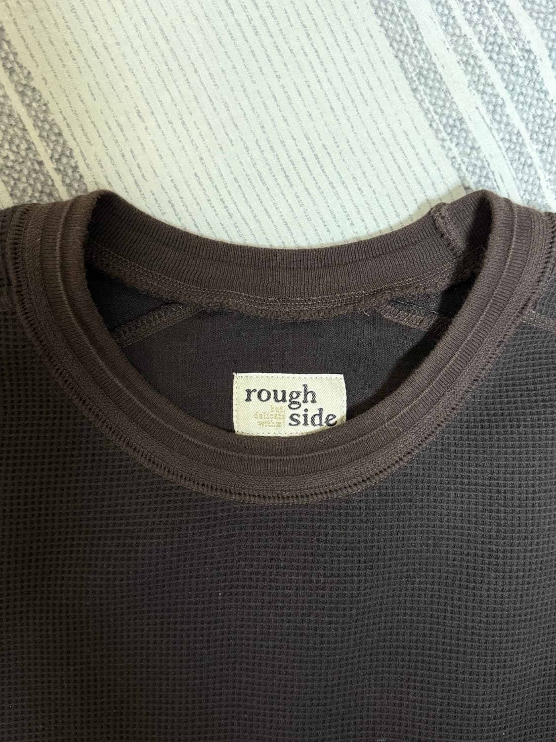 (1) 러프사이드 와플 롱슬리브 카카오 상품이미지4