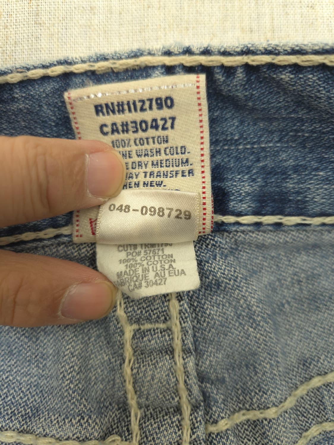 트루릴리젼 데님 청바지 데미지진 상품이미지4