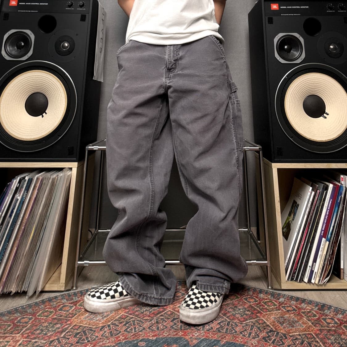 칼하트 가죽탭 싱글니 카펜터팬츠 상품이미지2