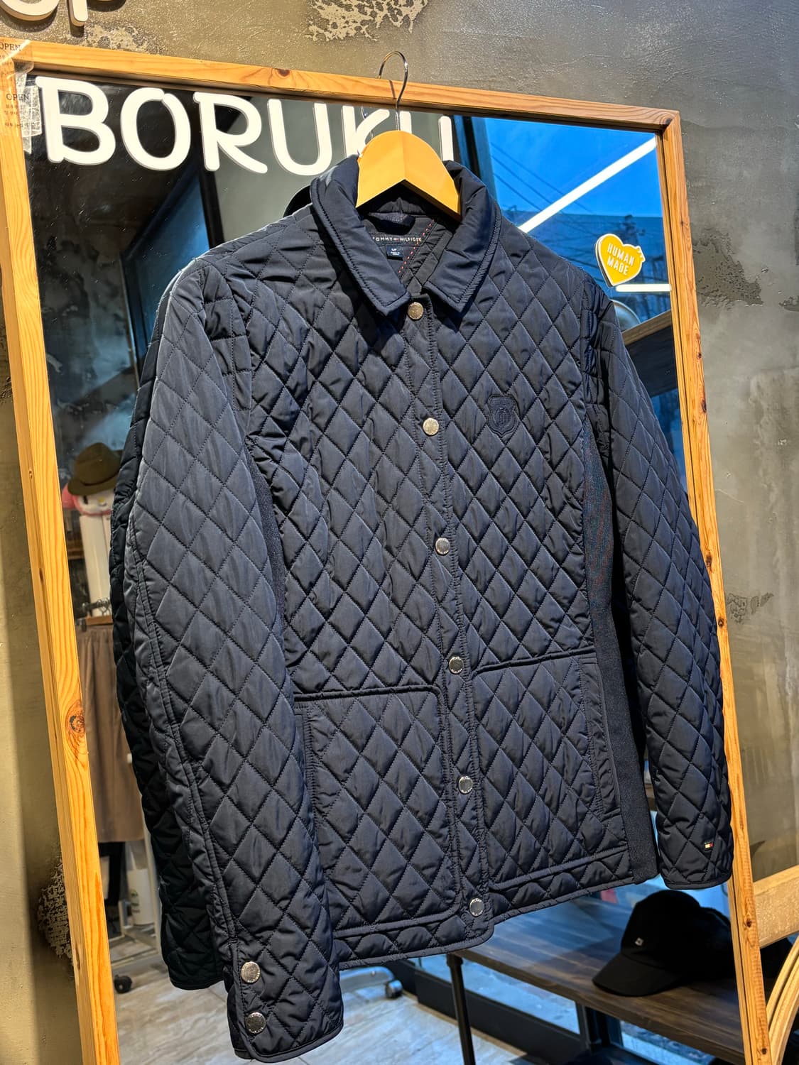 타미힐피커 네이비 퀄팅 자켓 S 상품이미지1