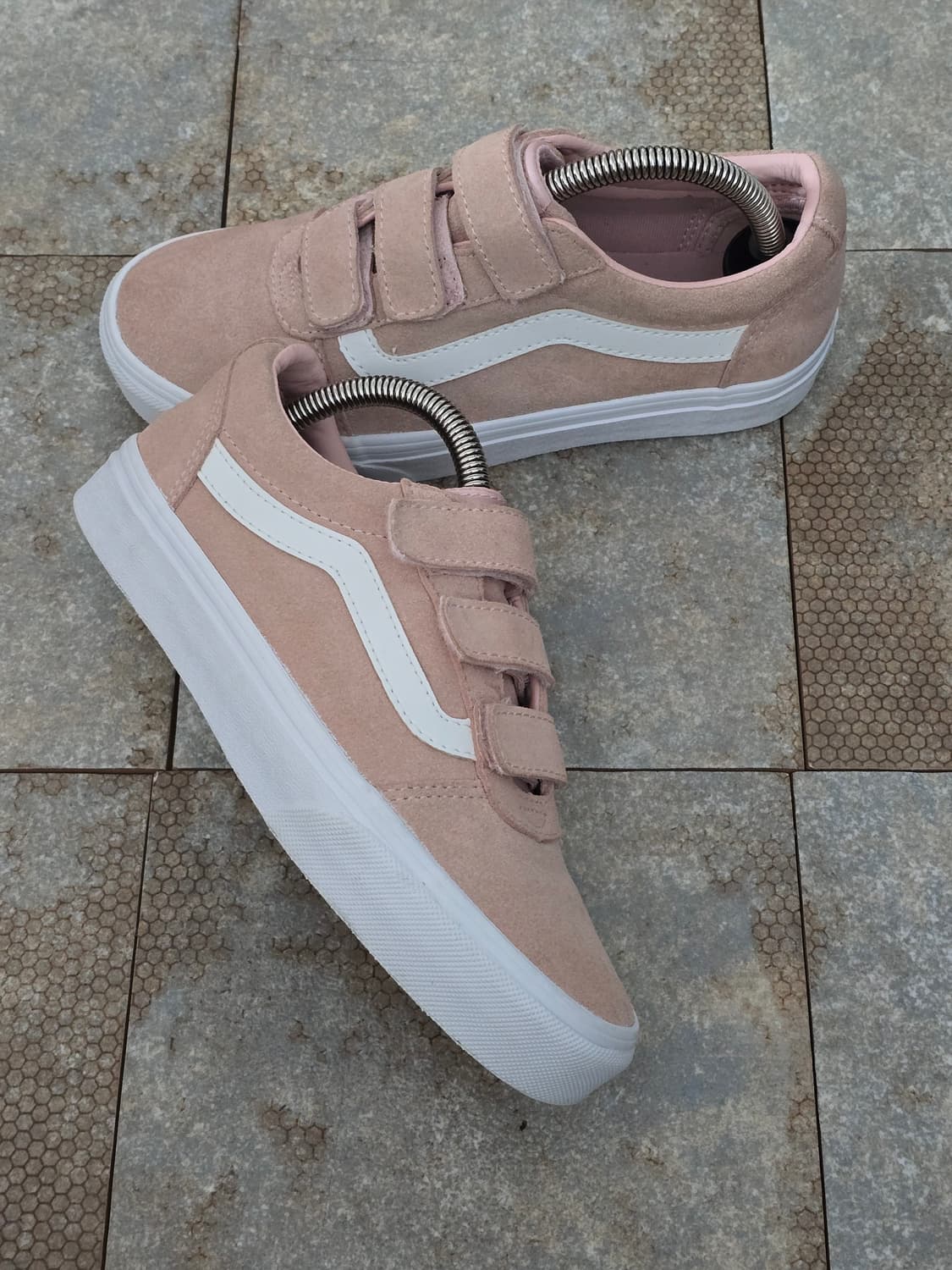 (225)반스 올드스쿨 벨크로 핑크  상품이미지6