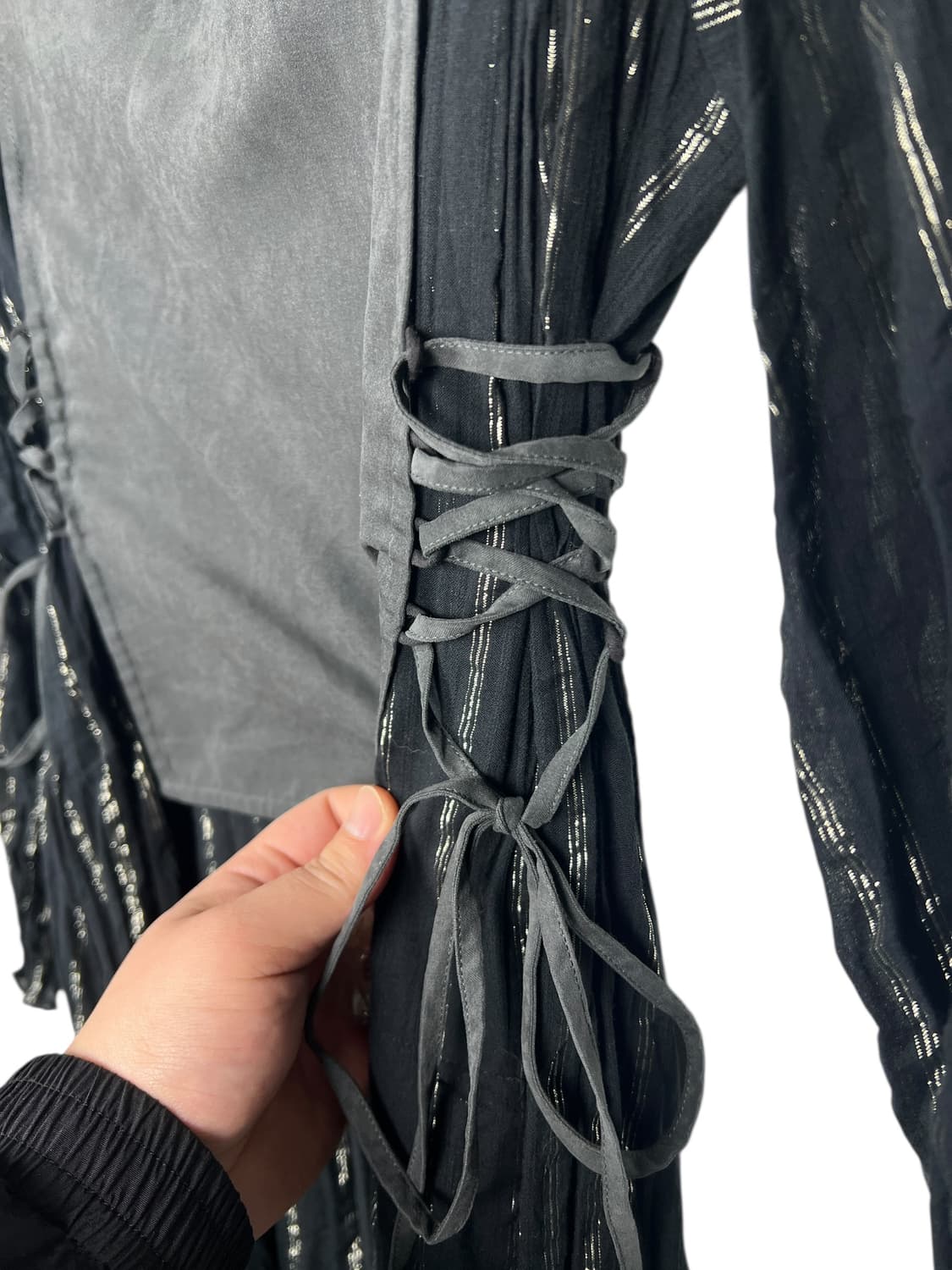 AMERI 뷔스티에 레이어드 스트링 원피스 S 상품이미지4