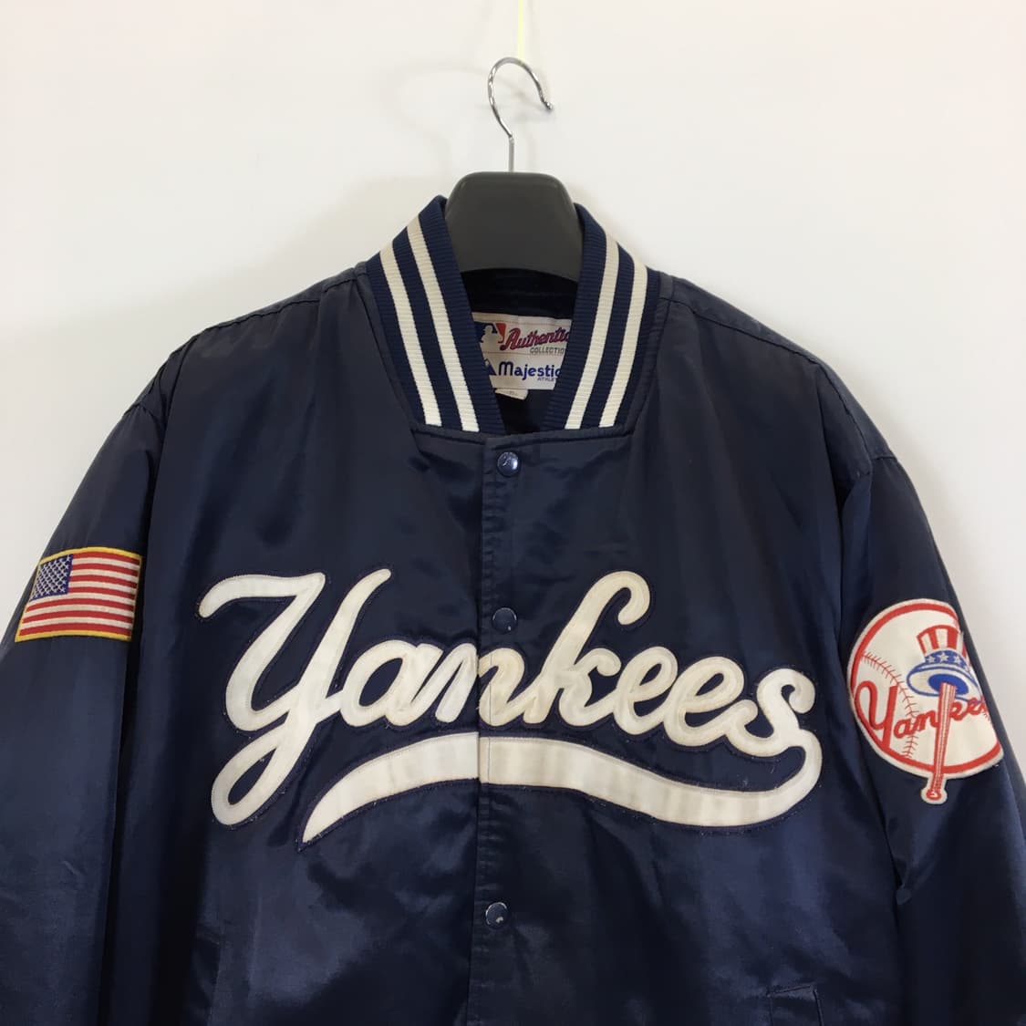 마제스틱 양키스 00s 성조기 바시티점퍼 L  상품이미지3
