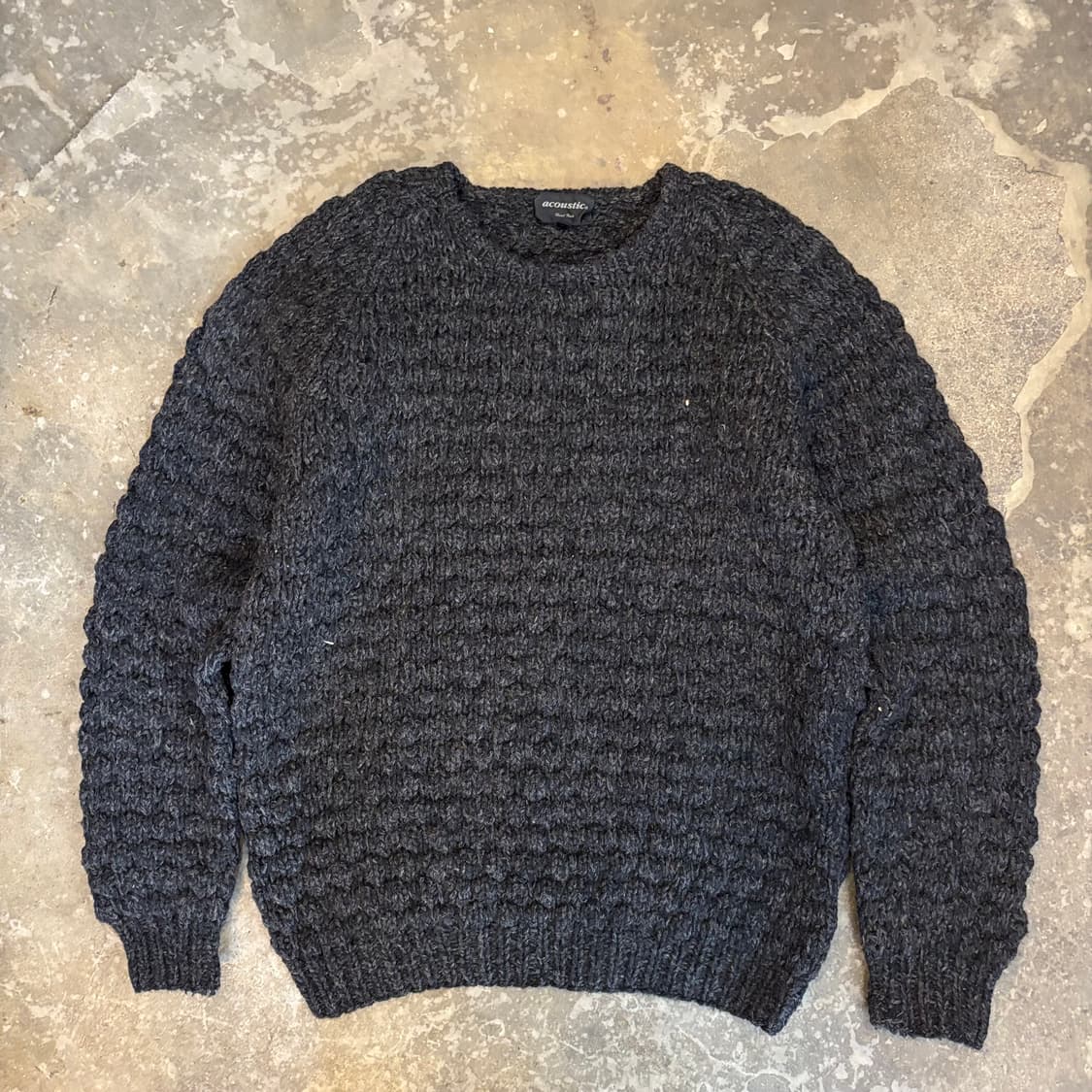 올드 핸드 니트 울 헤비 와플 스웨터 상품이미지1