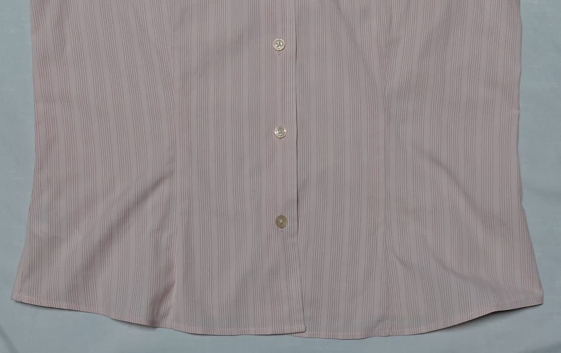 [Petite S] 에디바우어 핑크 스트라이프 링클프리 셔츠 상품이미지3