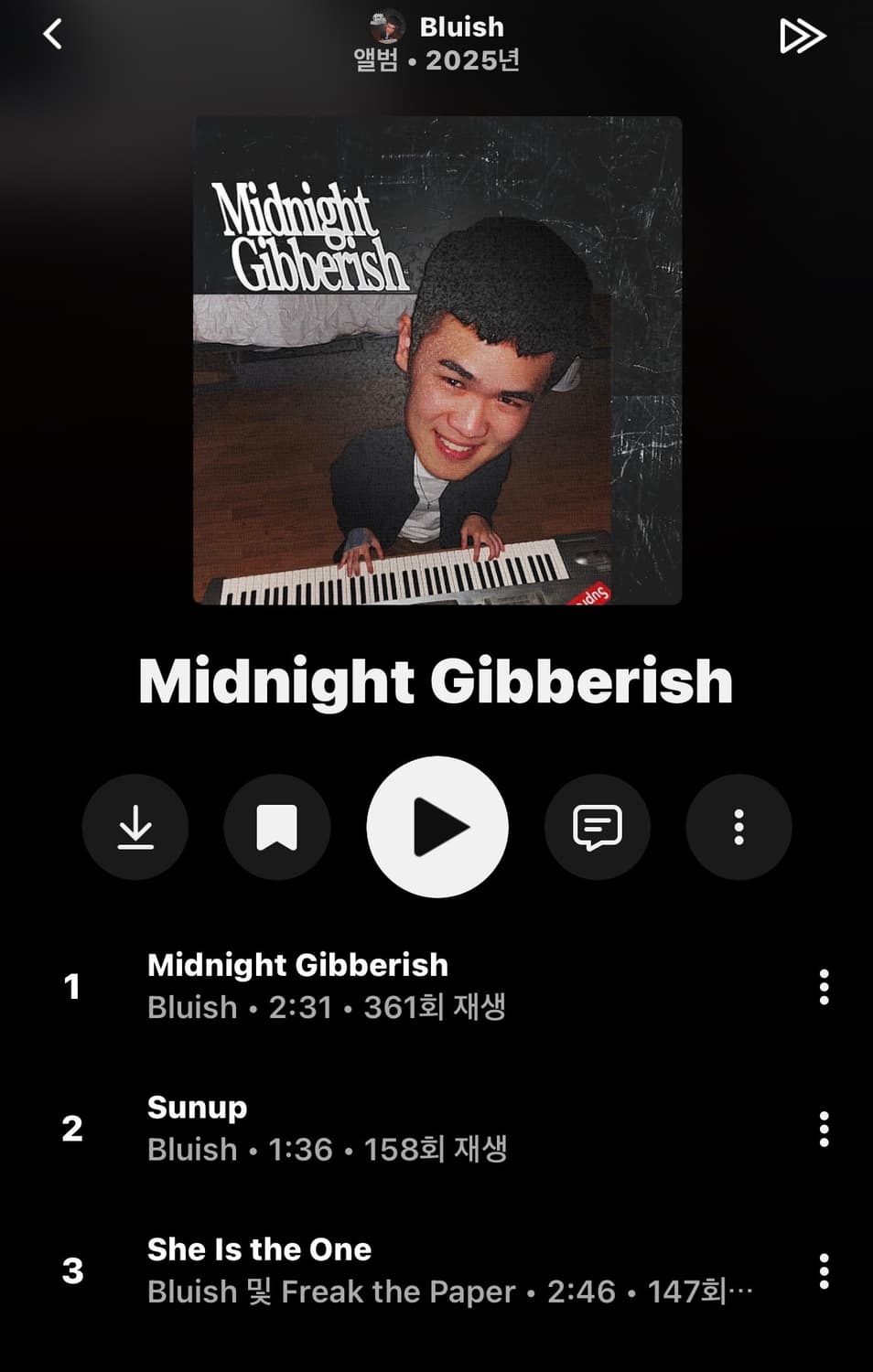 Bluish - Midnight Gibberish 상품이미지2