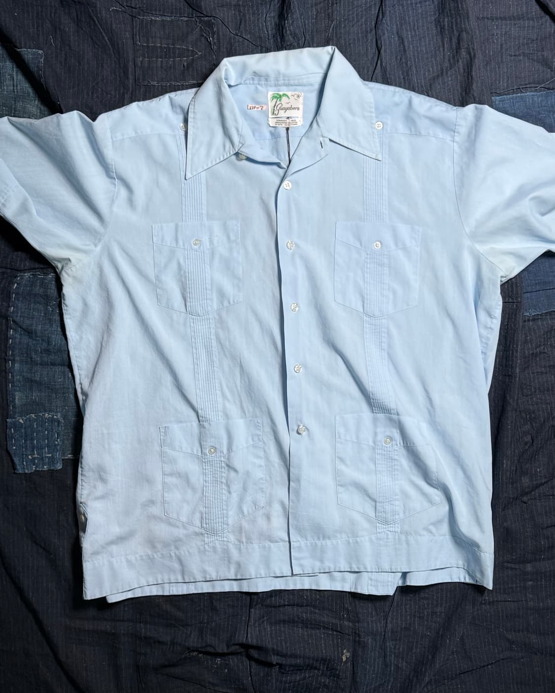 70-80's Guayabera 구아야베라 셔츠 M 상품이미지1