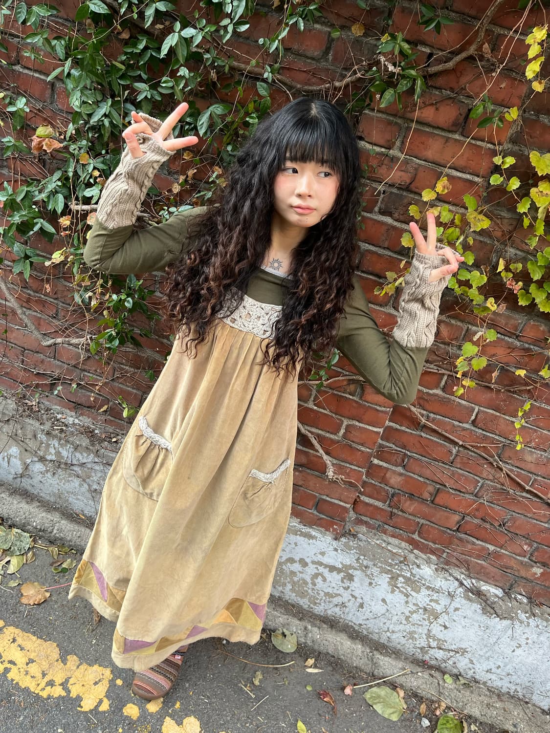 코듀로이 멜빵 원피스 상품이미지3