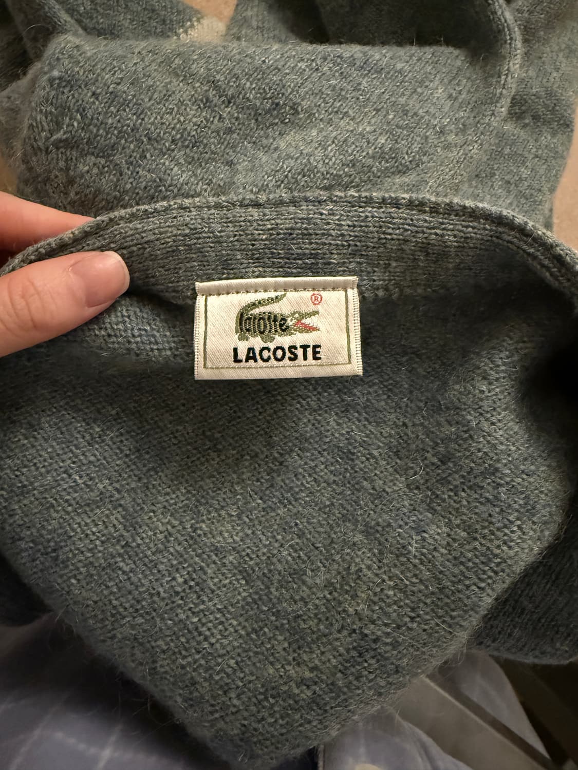 라코스테 아가일 니트 가디건  상품이미지2