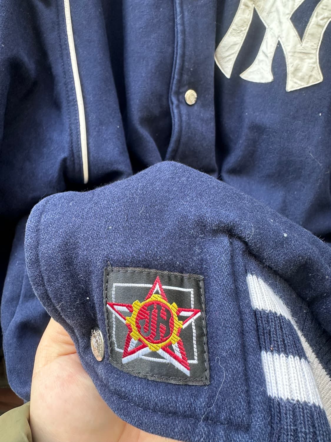 빈티지 90s JH Design 뉴욕 양키즈 울 바시티 자켓 상품이미지6