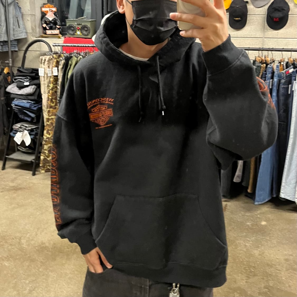 할리데이비슨 플레임 이글 후드티 (110) 상품이미지8