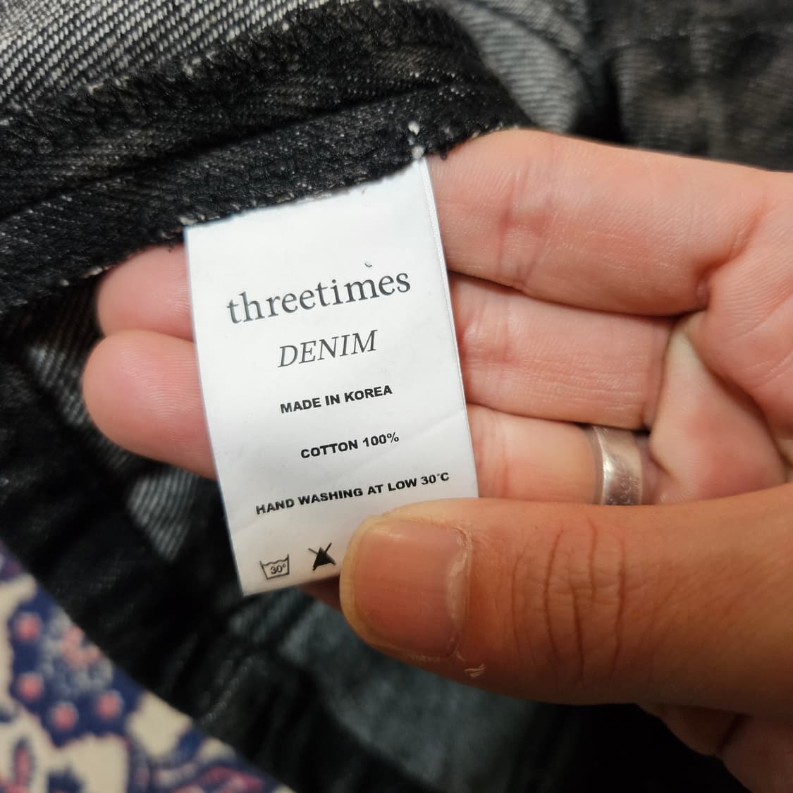 쓰리타임즈 루시퍼 데님 미니 원피스 M size 상품이미지7