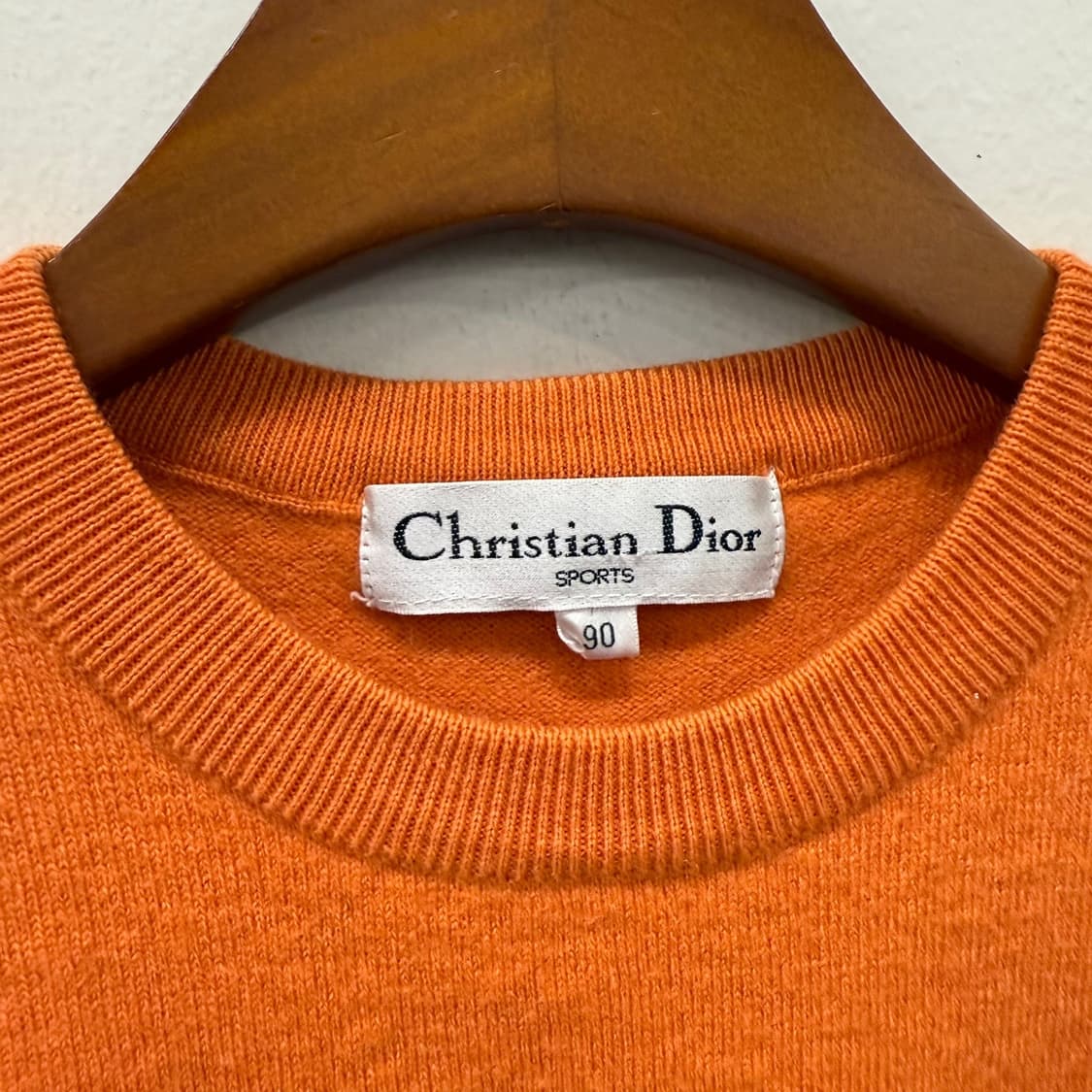 90s  빈티지 Christian Dior 100% 울 우먼즈 니트 베스 상품이미지5