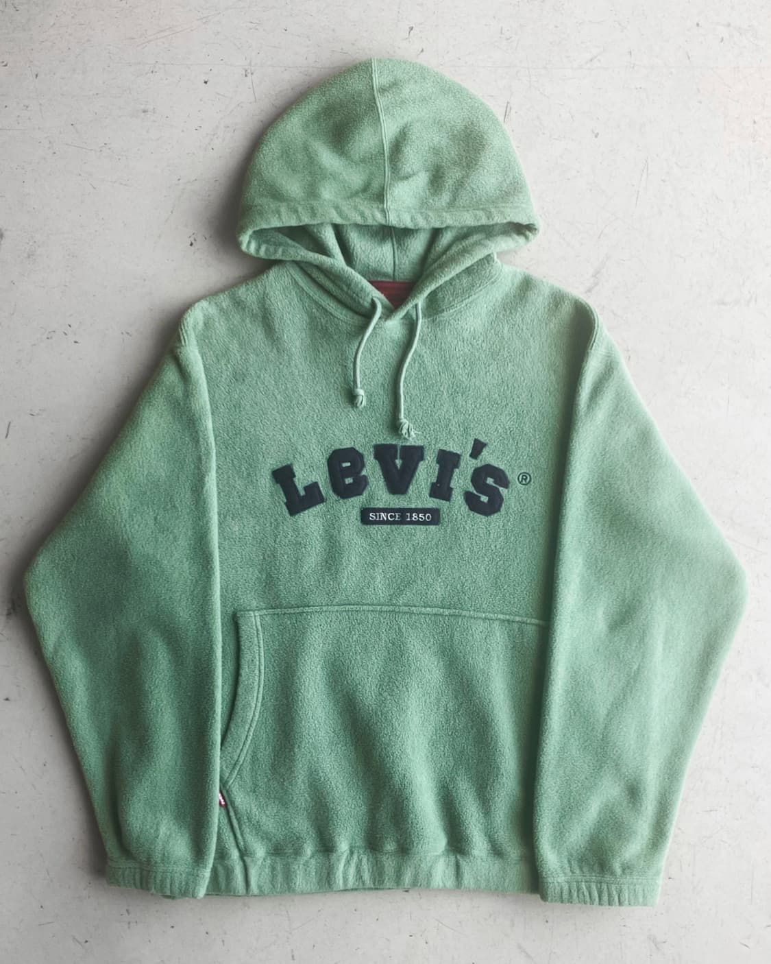 리바이스 레드탭 아치 로고 피스타치오 플리스 후드티 상품이미지2