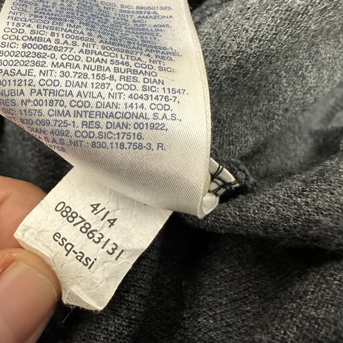 타미힐피거 카라티 긴팔티셔츠 차콜 L 상품이미지9