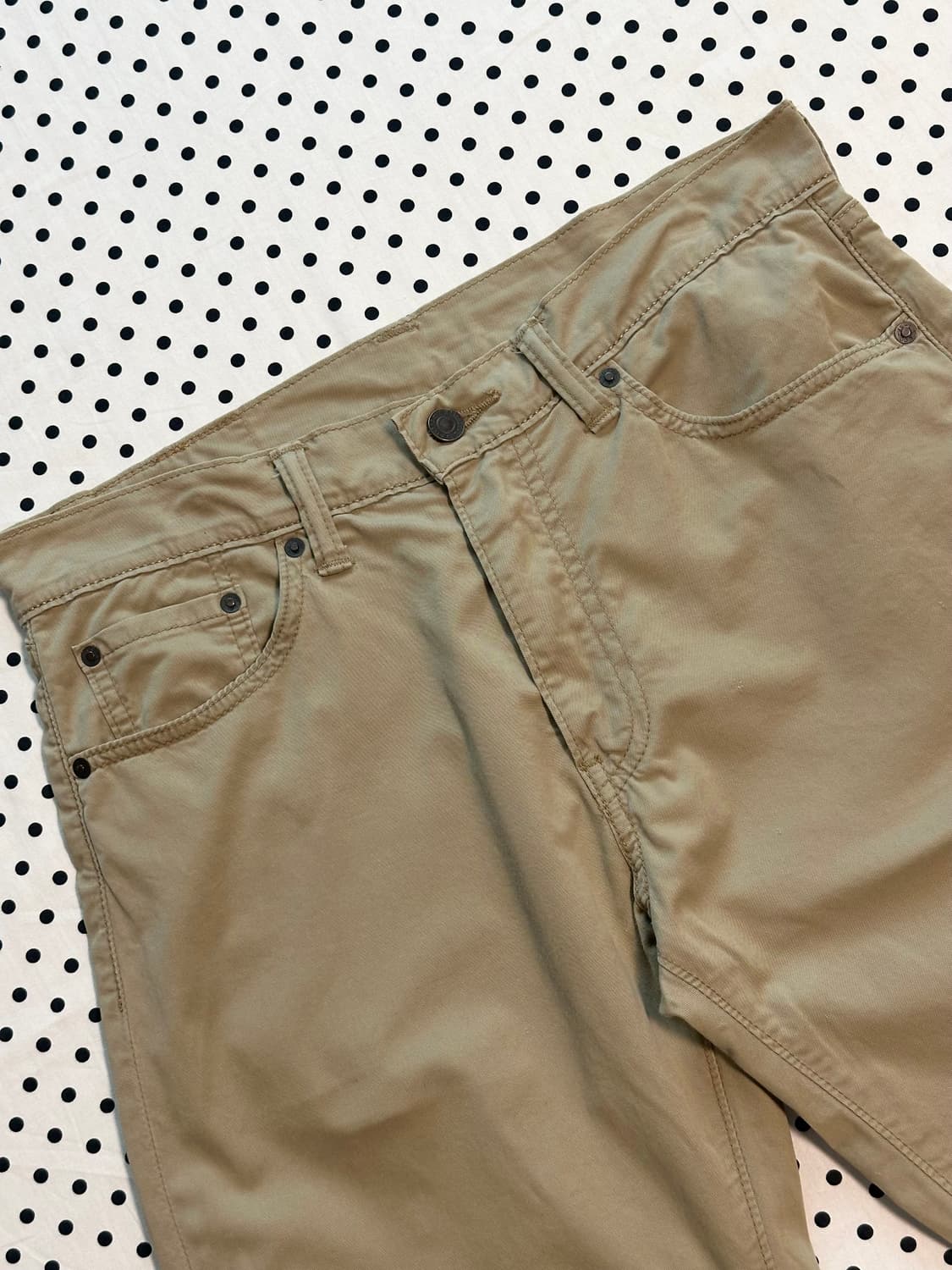 리바이스 베이지브라운 505 화이트탭 치노팬츠 상품이미지3